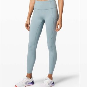 Lululemon Fast n Free Tight in Blue Cast.  Excellent condition